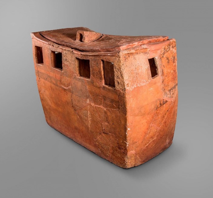 ماکت سفالی خانه تپه سنگ چخماق